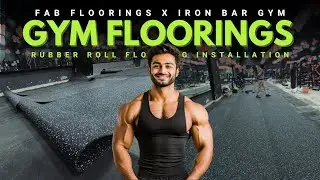 Fab Floorings x Iron Bar Gym | Premium Rubber Roll Flooring Installation #delhi #gym