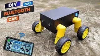 How to make bluetooth control car | Arduino RC Car | DIY bluetooth car