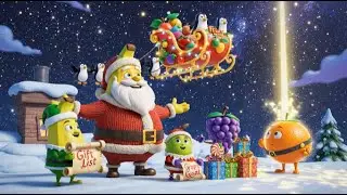 Banana Santa's Christmas Delivery! Fruit Friends Deliver Presents | Funny Kids Christmas Cartoon
