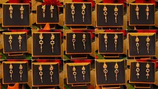 Daily wear gold earrings designs//light weight gold earrings//gold hoop earrings designs daily wear/