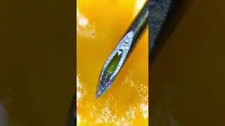 Использованный шприц под микроскопом &mdash; это безумие (настоящий!)