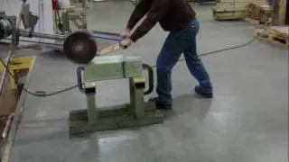 G&P Machinery - Waco Boom Sample Trial using swingframe buffer running Norton wheel