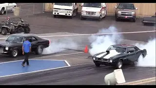 Turbo Chevy Nova vs Crazy 1968 Camaro