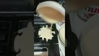 making #pancake #shorts #yummy #cakes #nutella #cheese #milk #butter #egg  #satisfying part 2