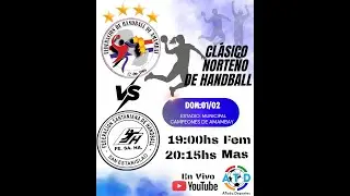 AMAMBAY VS SANTANI  HANDBALL  ELIMINATORIAS CLASICO NORTE&Ntilde;O