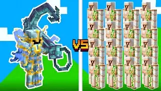 New Boss vs 100 Iron Golems [Minecraft Mob Battle]