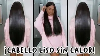 CABELLO LISO NATURAL SIN CALOR! (KERATINA CASERA para ALISAR en CABELLO que SI FUNCIONA 100%)