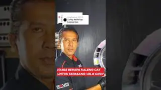 Ngecat velg CNC butuh berapa kaleng cat stainless steel?