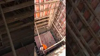 Core wall formwork straightening #construction #shorts #building #civilengineering
