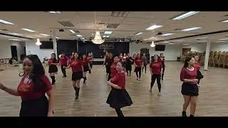 Kaj siab line dance exercise 1,26,26 music cover by Rosie 