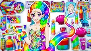 💖Paper DIY💖 KPOP DEMON HUNTERS Rumi Snake Colorful 🌈 Haircare + Skincare + Makeup Blind Box Unboxing
