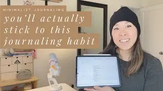 An EASY Minimalist Journaling HACK - Start & KEEP Your JOURNAL HABIT