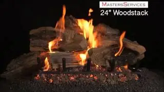 RH Peterson's Woodstack Gas Logs by Masters Services