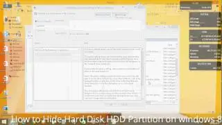 How to Hide Hard Disk HDD Partition on windows 8 I
