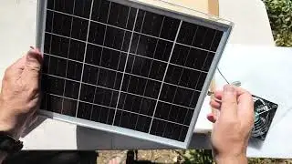 Sun-Powered Cooling! 🌞 Efficient 20W Solar Fan Setup for Off-Grid Air Circulation