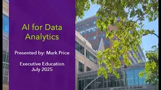 AI for Data Analytics - Summer of AI Webinar