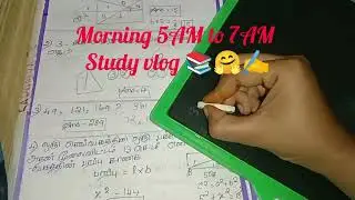 #morning 5Am to 7AM ✅✅✅📉study vlog🌷🌷📚#tnpscmaths pyq