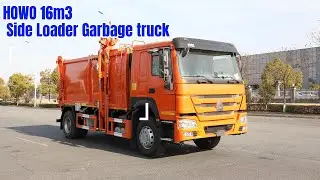 HOWO 4X2 16m3 side loading garbage truck HOWO 4X2 16м3 мусоровоз с боковой загрузкой