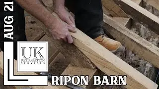 OAK RAFTER INSTALLATION: Fitting the New Roof Timber on a Historic Barn Restoration