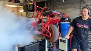 Blowing up my Mini Bike 