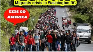 Migrants crisis in Washington D C