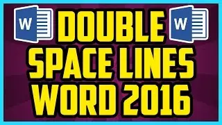 How To Double Space Lines In Word 2016 (QUICK & EASY) - Microsoft Word Double Line Spacing 2017