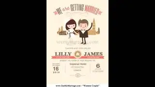 Wedding Save the Date Video - Christian Cartoon Theme