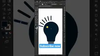 Bulb Flat Design #adobeillustratortutorial #designtrick #flatdesign #subscribe #illustratortutorial