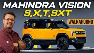 Mahindra Vision S, X, T, SXT Concept SUV First Look | Future Mahindra EV Walkaround | Times Drive