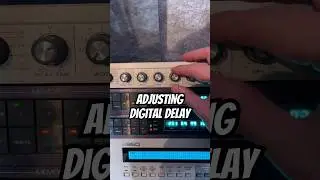 Adding digital delay to vocal samples. #digitaldelay #mpc3000 #ibanez #tapeecho