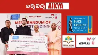 Hare Krishna Movement Hyderabad&rsquo;s &lsquo;AIKYA Vidya&rsquo; Signs MoU with Woxsen University | Telugu Now
