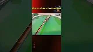The concentrate obtained from lithium ore flotation is concentrated