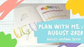 plan with me | bullet journal august 2020 | simple and cute
