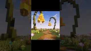 Minecraft fantasy flower lanterns/lamps design #minecraft #shorts #minecraftbuilds #fantasy