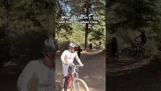 All aboard! Dad&rsquo;s E-bike climbing train 🚂