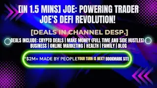 [In 1.5 mins] JOE: Powering Trader Joe's DeFi Revolution! [Crypto Deals In Desp.]