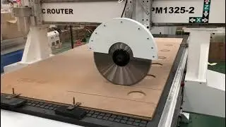 TechPro&reg; Double head CNC Router With Saw Blade Cutting MDF #woodworking #woodcarving #cncrouter
