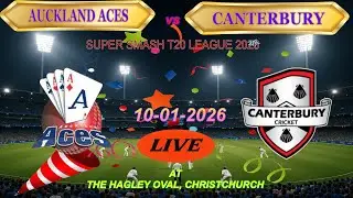 Auckland Aces vs Canterbury Kings 15th Match #aucklandaces #canterbury #supersmashlive #cricket