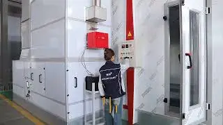 professional spray booth paint booth with diesel heating system since 2000 whatsapp:0086-13589005743
