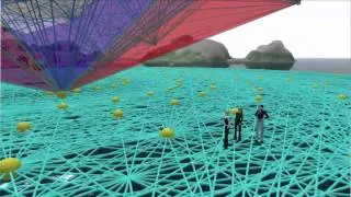 Designing Worlds & Treet TV visit Wizard Gynoid's sim on Reaction Grid