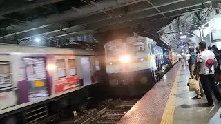 11003 DADAR SAWANTWADI TUTARI EXPRESS SHUNTING AT DADAR CENTRAL RAILWAYS STAION AT PLATFORM NO 11