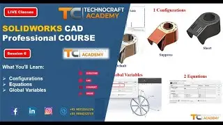 Конфигурации и переменные в SOLIDWORKS | Курс SOLIDWORKS для начинающих и профессионалов | Сессия 6