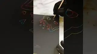 cate drawing scratch noteboo #shortvideo