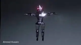 Blender 2.82 Student Projects - Low Poly Character - 360 Turnaround & Walk / Run Cycle Animation