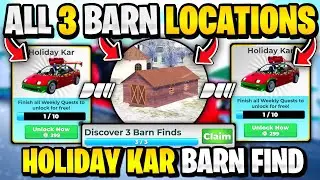 ALL 3 BARN / PARTS LOCATIONS IN DRIVE WORLD FOR HOLIDAY KAR WEEKLY QUEST! DRIVE WORLD BARN FIND