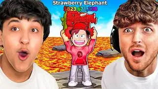 Playing ROBLOX Survive LAVA For Brainrots!