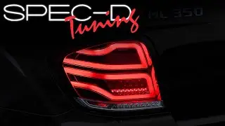SPECDTUNING LIGHTING TEST VIDEO: 2006-2011 MERCEDES BENZ M-CLASS W164 LED TAILLIGHTS
