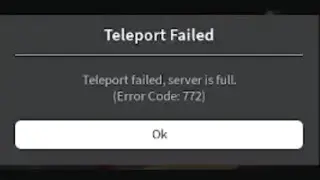 Teleport failed, server is full.