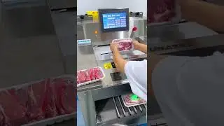 Meat and poultry packaging machine, can pack fresh meat and cooked food in supermarkets