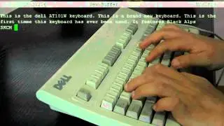 Cherry MX Blue vs Black Alps vs Rubber Dome + Dell AT101W Unboxing